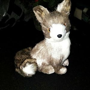 - Silver Fox Christmas Decoration